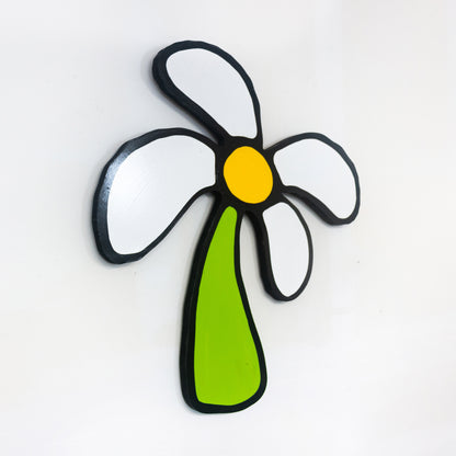 Tall White Flower Wall Art