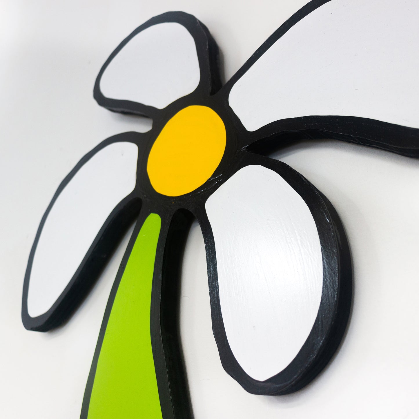 Tall White Flower Wall Art