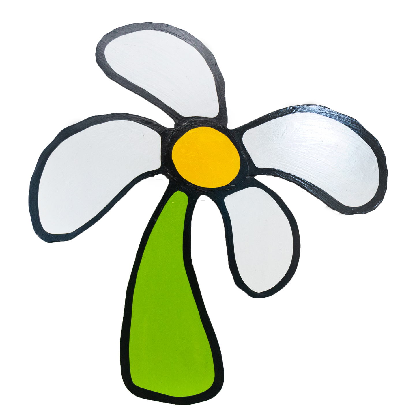 Tall White Flower Wall Art